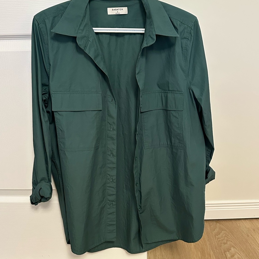 Aritzia Utility Poplin Shirt - Picture 2 of 3